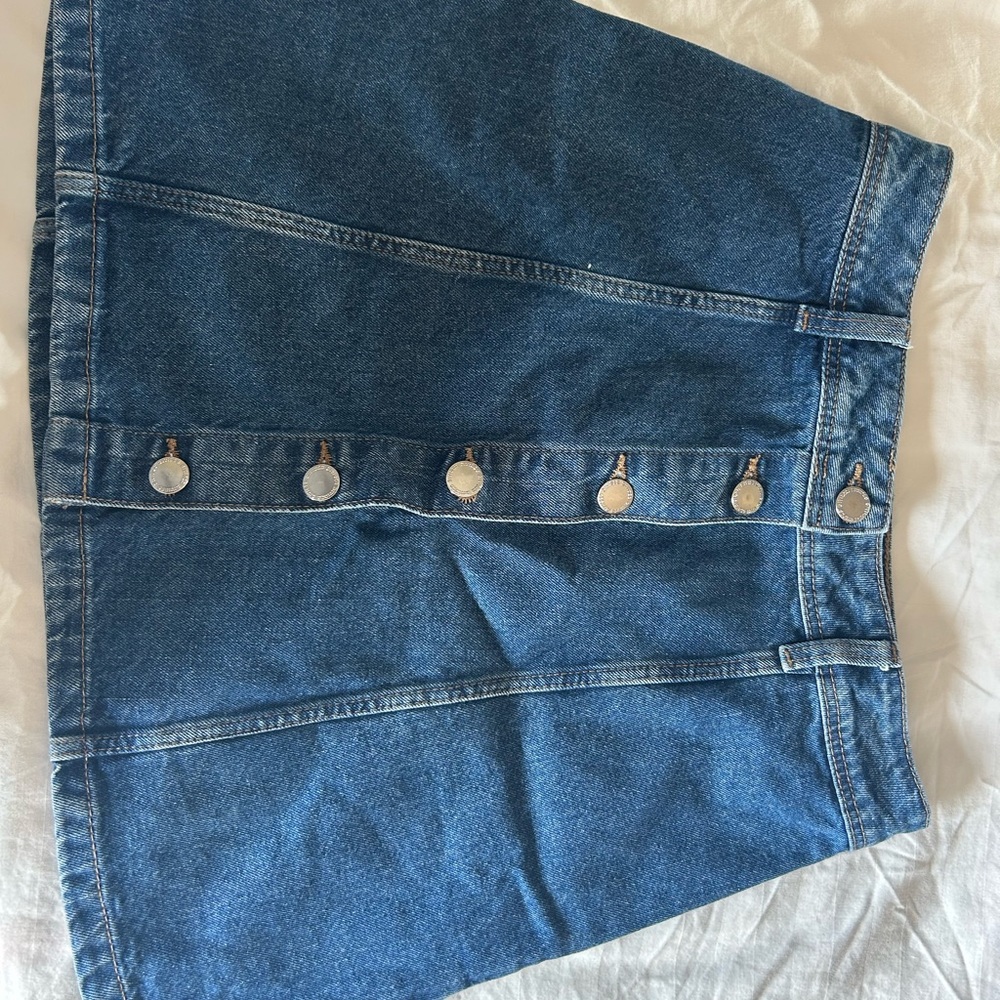 Denim Button-Up Women's Shorts